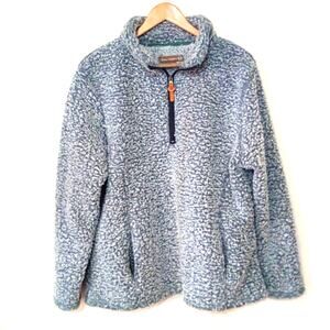 Victory Outfitters green quarter zip sherpa Pullover